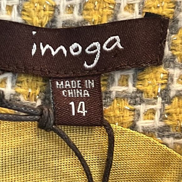 Imoga Girls Tweed Penelope Dress Size 14 NWT - Picture 8 of 9